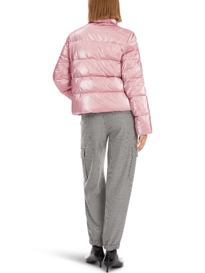 Marc Cain Additions Coats and Jackets Marc Cain Additions Quilted Short Coat In Warm Rose XA 12.08 W82 Col 213 izzi-of-baslow