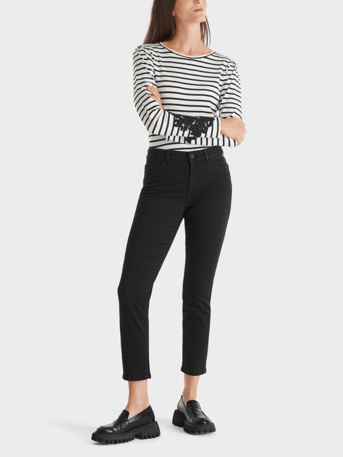 Marc Cain Additions Denim Marc Cain SILEA Rethink Together Slim Fit Black Jeans +P 82 .01 D70 Col 900 izzi-of-baslow