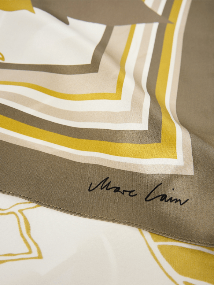 Marc Cain Collections Accessories 1 / One Size Marc Cain Collections Elegantly Shiny Silk Scarf YC B4.15 Z16 COL 127 izzi-of-baslow