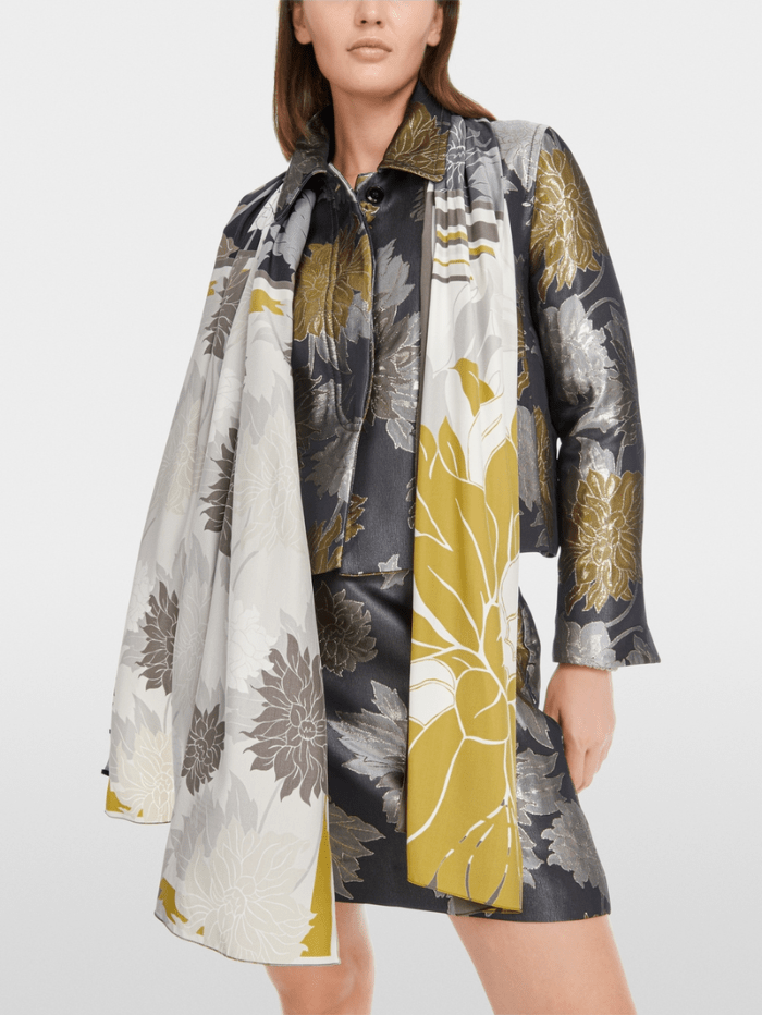 Marc Cain Collections Accessories 1 / One Size Marc Cain Collections Elegantly Shiny Silk Scarf YC B4.15 Z16 COL 127 izzi-of-baslow