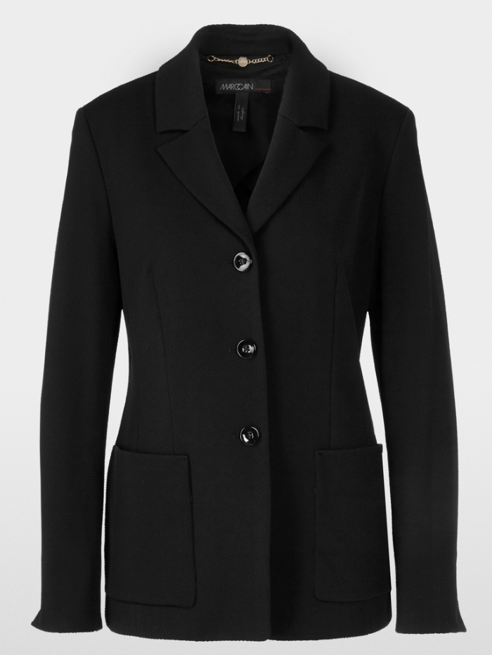 Marc Cain Collections Coats and Jackets 1 Marc Cain Collections Black Blazer XC 34.28 J20 Col 900 izzi-of-baslow