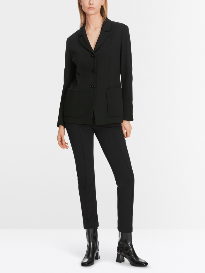 Marc Cain Collections Coats and Jackets Marc Cain Collections Black Blazer XC 34.28 J20 Col 900 izzi-of-baslow