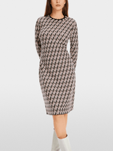 Marc Cain Collections Dresses Marc Cain Collections Fine Knit Patterned Dress XC 21.44 M15 COL 213 izzi-of-baslow