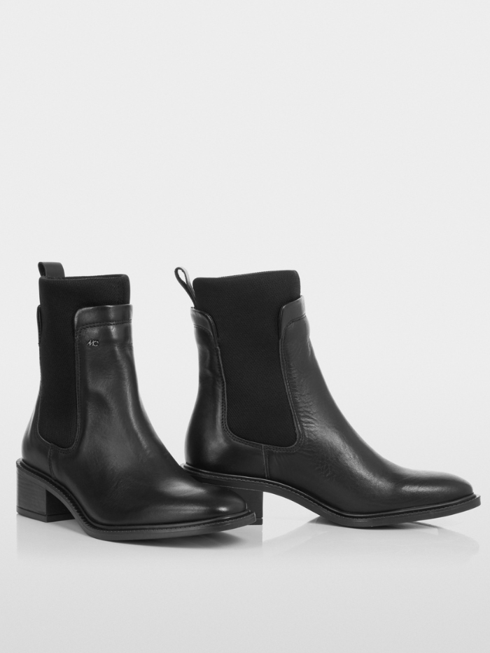 Marc Cain Collections Footwear 36/MC1/UK 3 Marc Cain Collections Calfskin Slip On Ankle Boots In Black XC SB.09 L22 Col 900 izzi-of-baslow