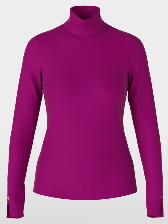 Marc Cain Collections Knitwear 1 Marc Cain Collections Long Sleeved Jumper In Alpine Rose XC 48.26 J14 COL 262 izzi-of-baslow