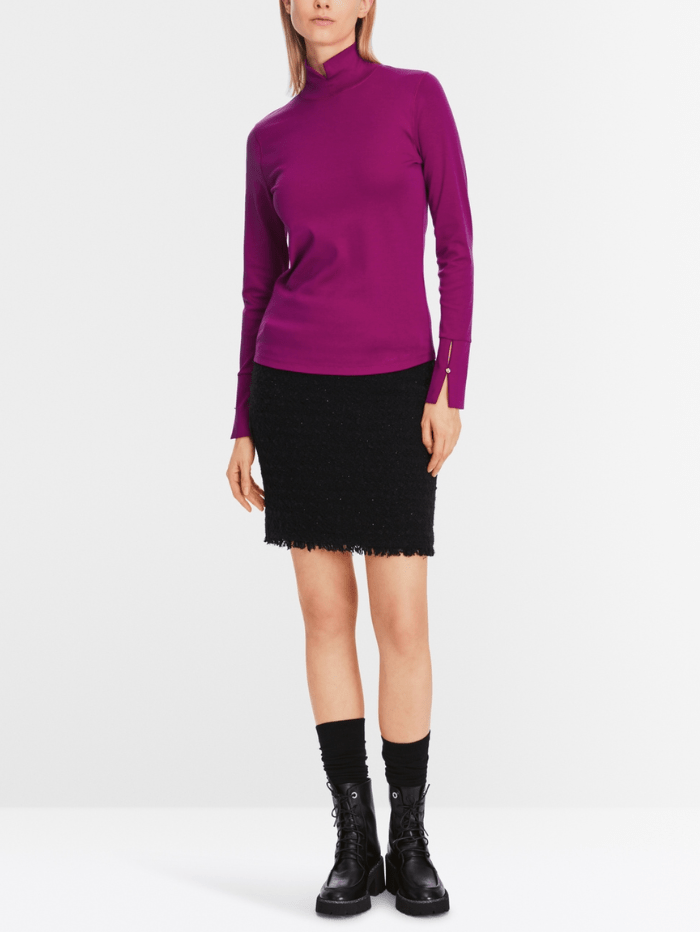 Marc Cain Collections Knitwear Marc Cain Collections Long Sleeved Jumper In Alpine Rose XC 48.26 J14 COL 262 izzi-of-baslow