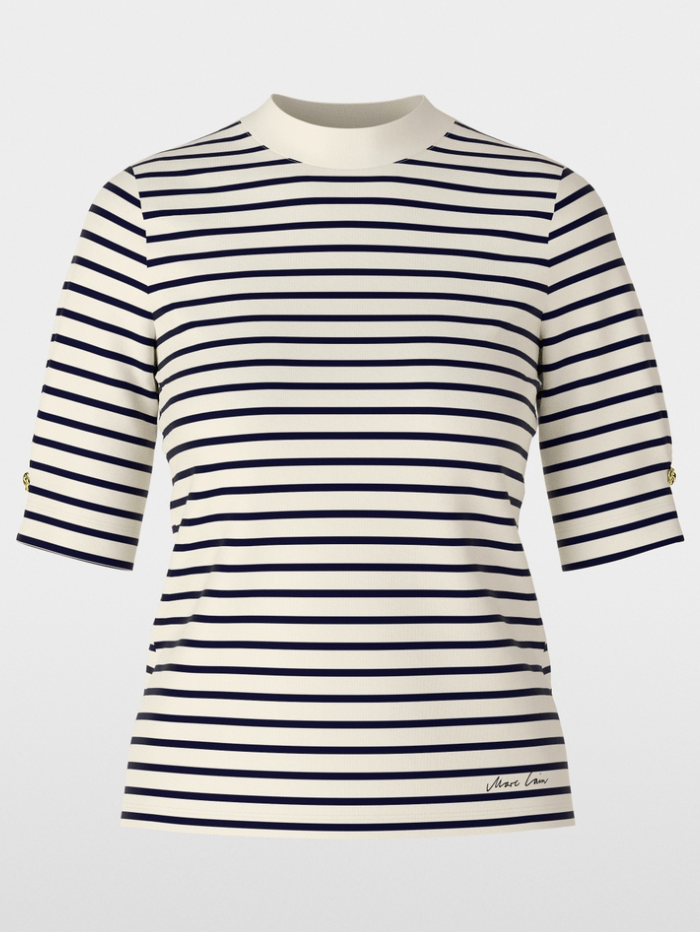 Marc Cain Collections Tops 1 Marc Cain Collections Striped T Shirt XC 48.24 J16 COL 112 izzi-of-baslow