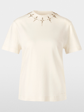 Marc Cain Collections Tops 1 Marc Cain Collections T Shirt With Rhinestone Details XC 48.16 J13 COL 112 izzi-of-baslow