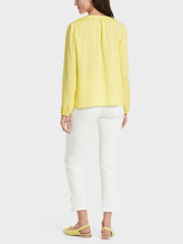 Marc-Cain-Collections-Pale-Lemon-Blouse-With-Rufflles WC 51.23 W39 COL 420 izzi-of-baslow