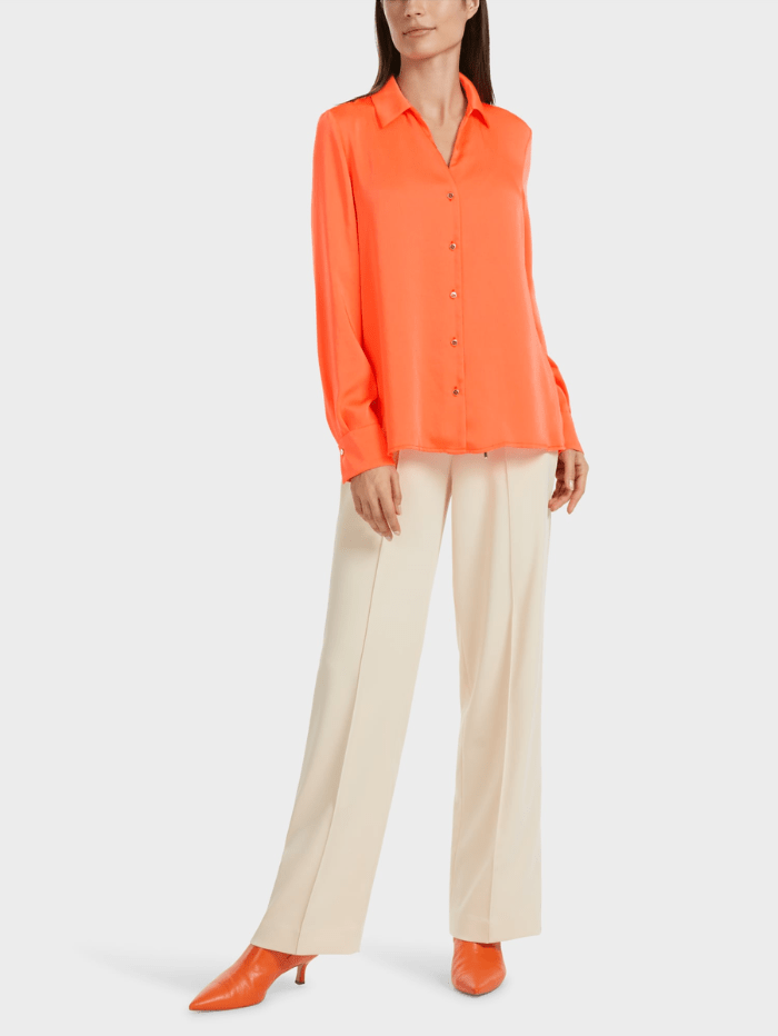 Marc Cain Collections Bright Coral Blouse VC 51.26 W08 COL 466