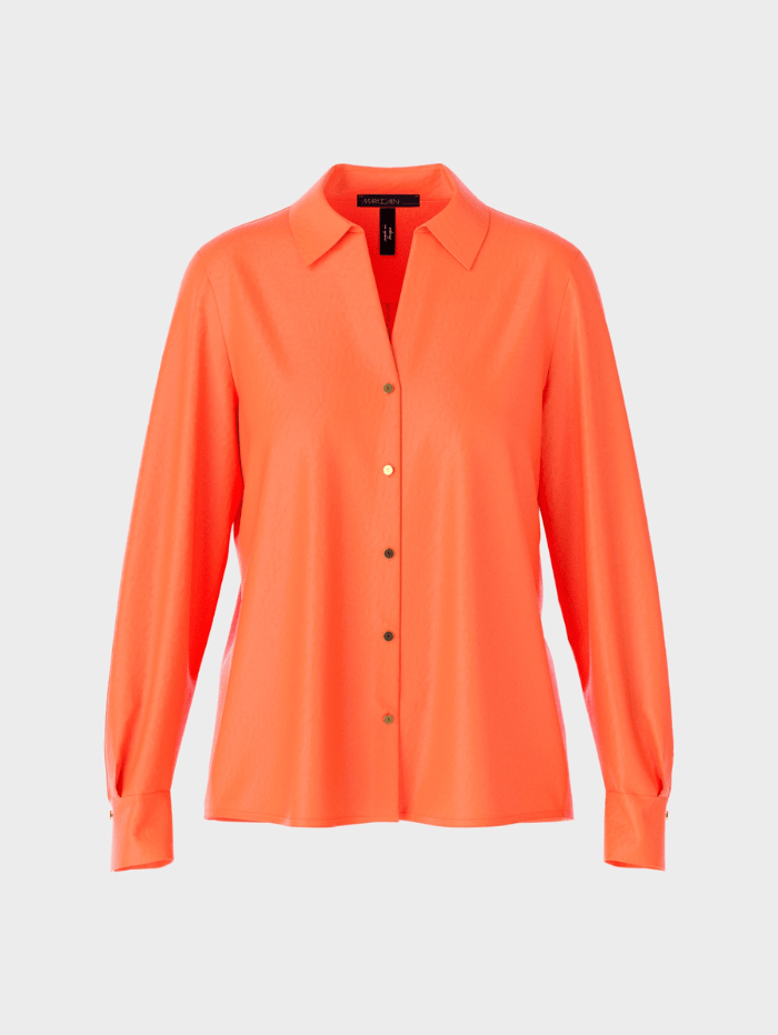 Marc Cain Collections Bright Coral Blouse VC 51.26 W08 COL 466