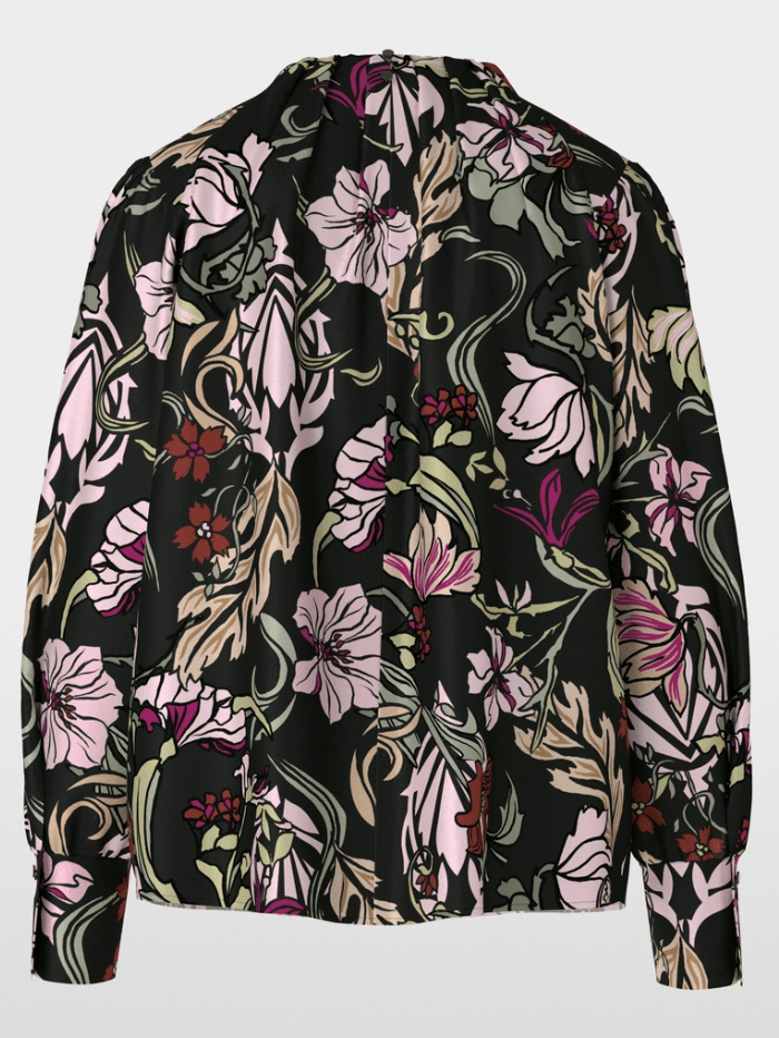 Marc Cain Collections Tops Marc Cain Collections Floral Blouse With Silk XC 51.19 W44 COL 900 izzi-of-baslow