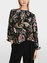 Marc Cain Collections Tops Marc Cain Collections Floral Blouse With Silk XC 51.19 W44 COL 900 izzi-of-baslow