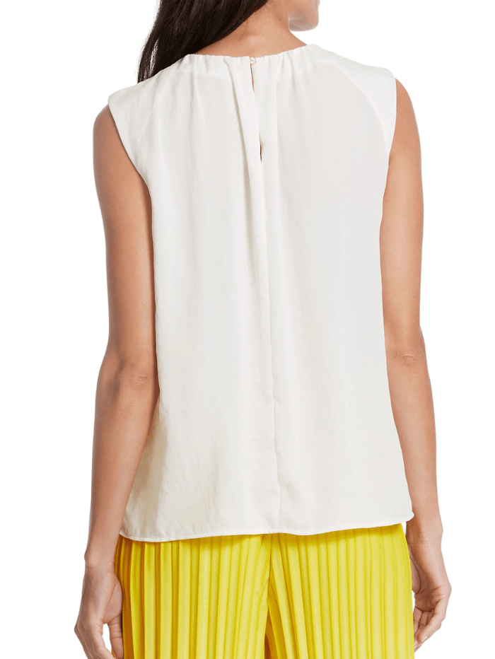 Marc Cain Collections Tops Marc Cain Collections Off White Top With Ruffle Detail WC 61.13 W39 COL 110 izzi-of-baslow