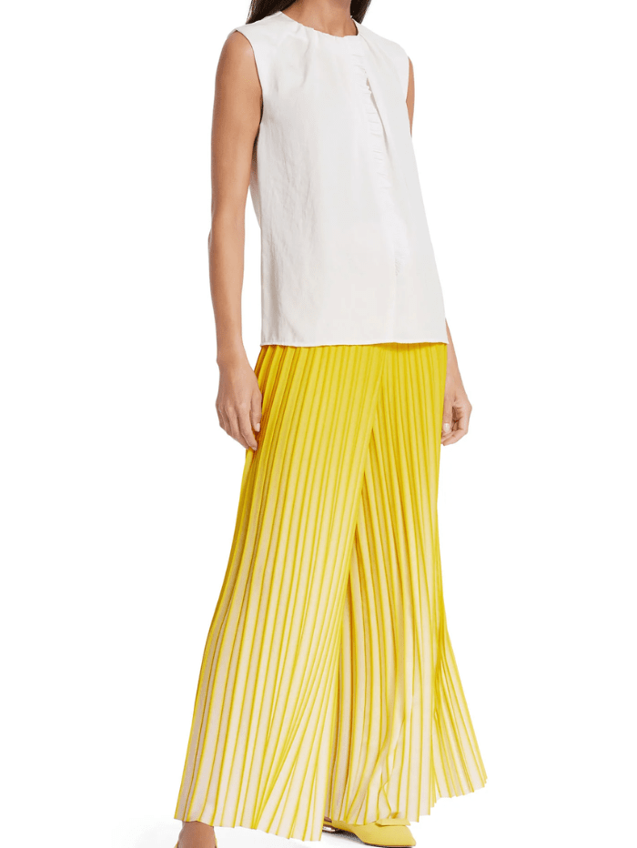 Marc Cain Collections Tops Marc Cain Collections Off White Top With Ruffle Detail WC 61.13 W39 COL 110 izzi-of-baslow