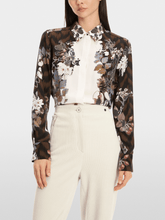 Marc Cain Collections Tops Marc Cain Collections Patterned Blouse In Pure Silk XC 51.51 W62 COL 691 izzi-of-baslow