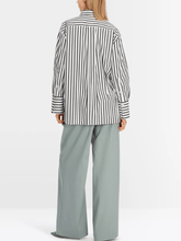 Marc Cain Collections Tops Marc Cain Collections Striped Blouse With Rhinestones XC 51.13 W28 COL 112 izzi-of-baslow