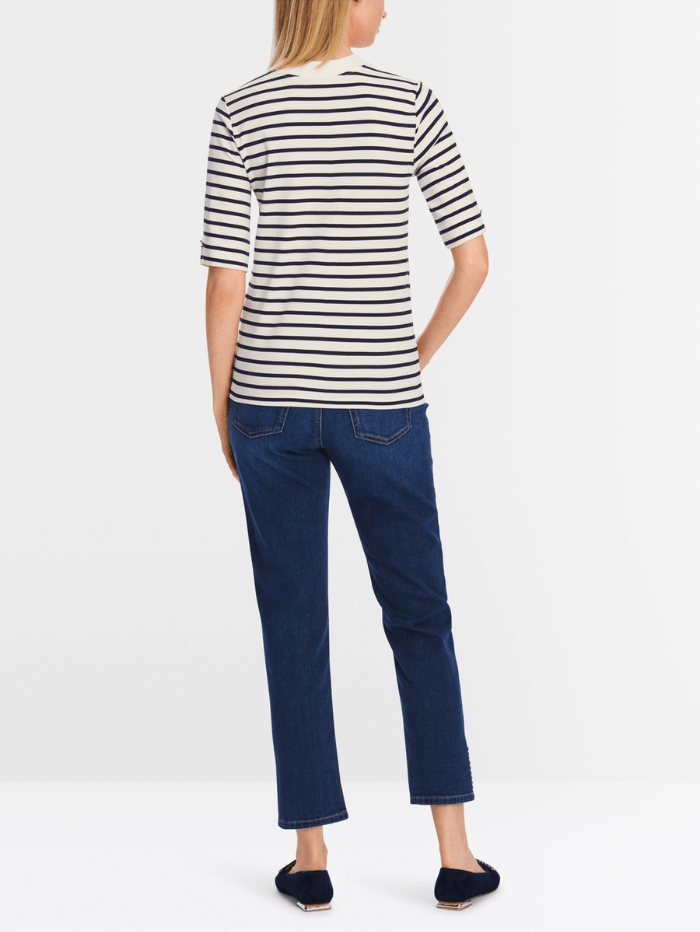 Marc Cain Collections Tops Marc Cain Collections Striped T Shirt XC 48.24 J16 COL 112 izzi-of-baslow