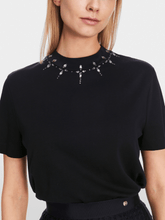 Marc Cain Collections Tops Marc Cain Collections T Shirt With Rhinestones Detail  XC 48.16 J13 COL 395 izzi-of-baslow