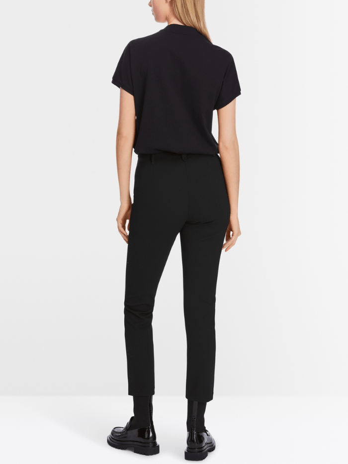 Marc Cain Collections Trousers Marc Cain Collections SYDNEY Textured Trousers In Black XC 81.11 J20 Col 900 izzi-of-baslow