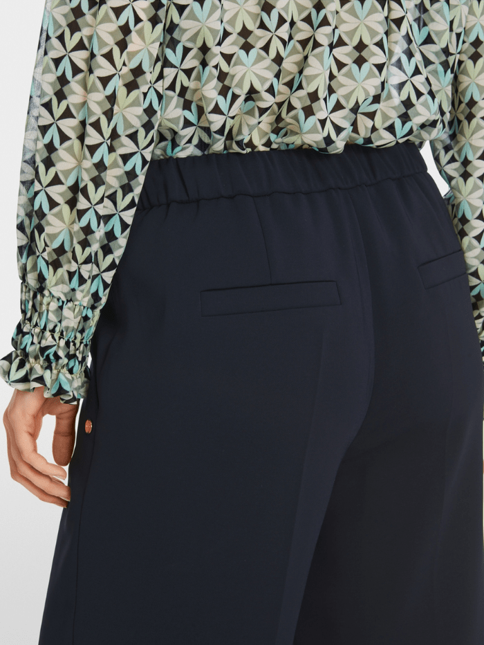 Marc Cain Collections Trousers Marc Cain Collections Washington Wide Navy Trousers XC 81.19 W56 Col 395 izzi-of-baslow