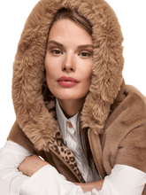 Marc-Cain-Camel-Bodywarmer-Gilet-With-Hood-5J 37.01 W05 Col 622 izzi-of-baslow