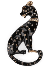 Marc Cain Glam Accessories One Size Marc Cain Glam Leopard Brooch With Rhinestones XG J7.01 Z10 COL 900 izzi-of-baslow