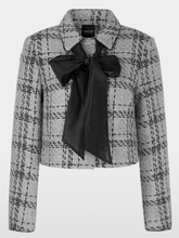 Marc Cain Glam Coats & Jackets 1 Marc Cain Glam Check Jacket With Lurex Details YG 31.01 W11 COL 801 izzi-of-baslow