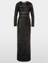 Marc Cain Glam Dress 1 Marc Cain Glam Long Sequin Dress In Black XG 21.14 W14 COL 900 izzi-of-baslow