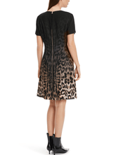 Marc Cain Glam Dress Marc Cain Glam Short Sleeved Leopard Print Dress XG 21.20 W16 COL 625 izzi-of-baslow