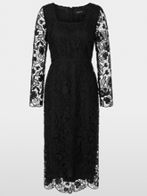 Marc Cain Glam Dresses 1 Marc Cain Glam Elegant Guipure Lace Dress In Black XG 21.10 W12 COL 900 izzi-of-baslow