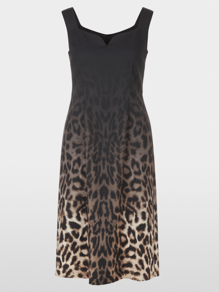 Marc Cain Glam Dresses 1 Marc Cain Glam Sleeveless Leopard Print Dress XG 21.19 W16 COL 625 izzi-of-baslow