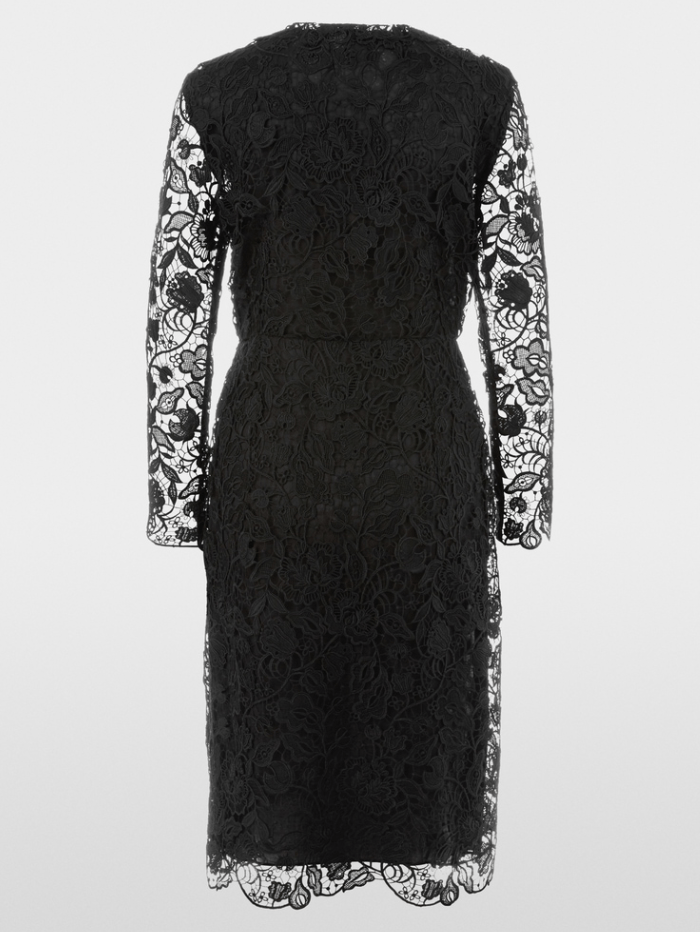 Marc Cain Glam Dresses Marc Cain Glam Guipure Lace Dress In Black XG 21.11 W12 COL 900 izzi-of-baslow