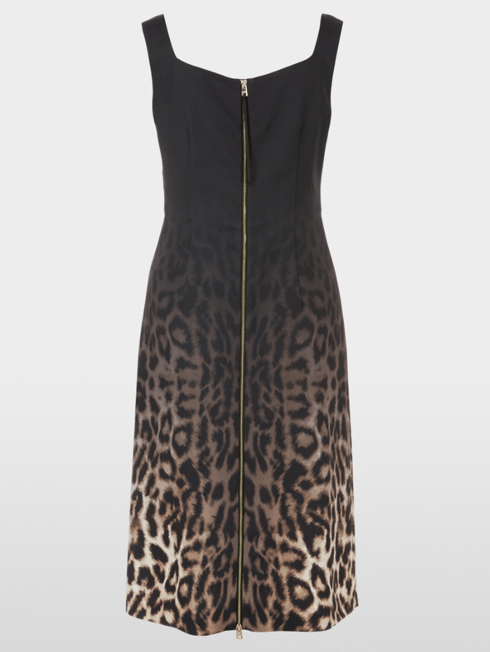 Marc Cain Glam Dresses Marc Cain Glam Sleeveless Leopard Print Dress XG 21.19 W16 COL 625 izzi-of-baslow