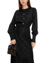 Marc Cain Glam Tops Marc Cain Glam Black Blouse With Diamante Buttons XG 51.09 W13 COL 900 izzi-of-baslow