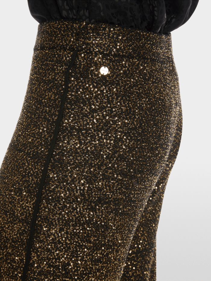 Marc Cain Glam Trousers Marc Cain Glam Winterthur Wide Trousers With Sequin Embroidery XG 81.18 M71 COL 900 izzi-of-baslow