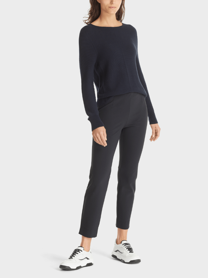 Marc Cain Navy SOFIA Pencil Trousers WP 81.05 W62 COL 394 – Izzi of Baslow