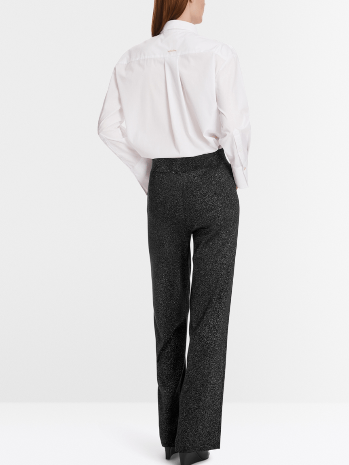 Marc Cain Pants Trousers Marc Cain WASHINGTON Black Glitter Look Trousers XP 81.54 M50 Col 900 izzi-of-baslow