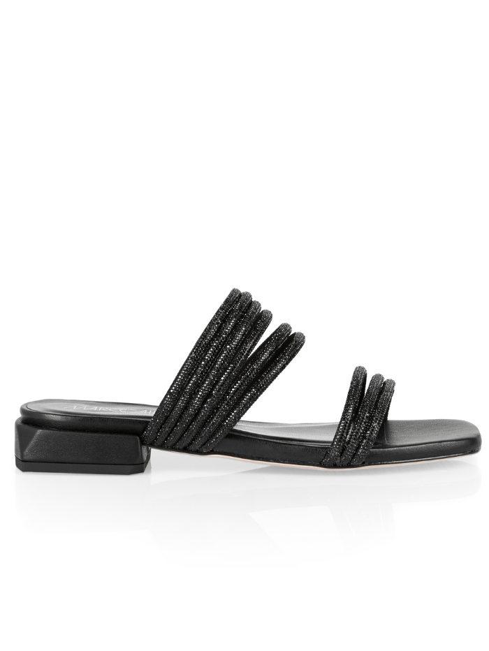 Paco Rabanne Women's Sparkle Sandal in Black Paco Rabanne