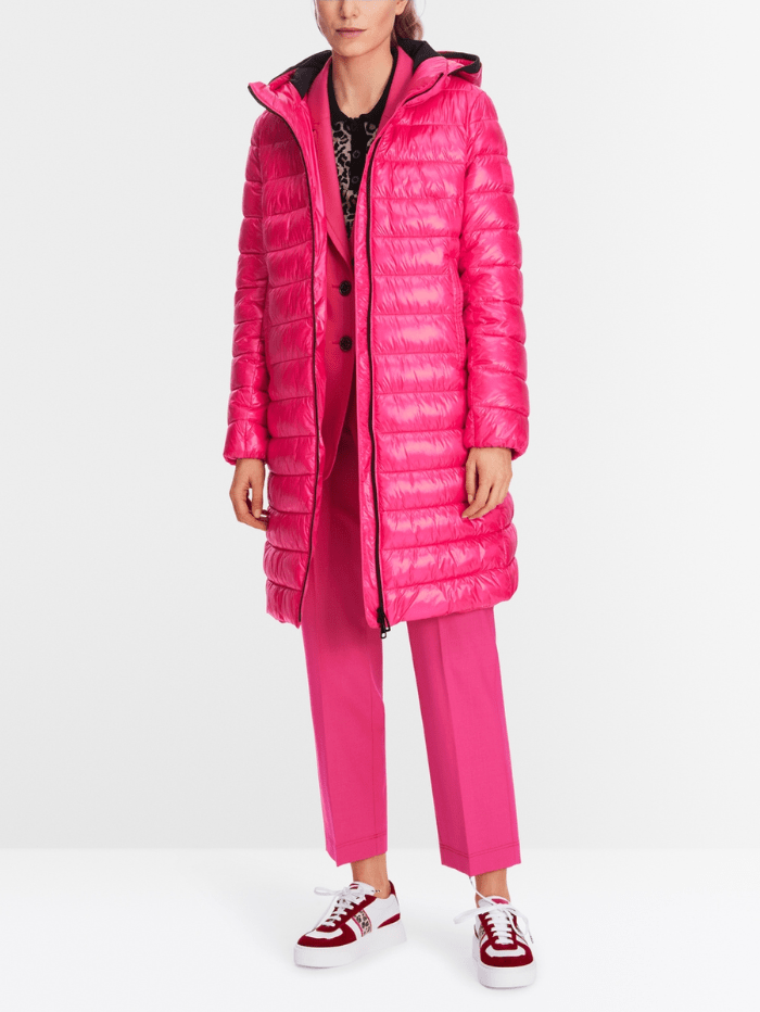 Marc Cain Sports Coats and Jackets Marc Cain Sports Rethink Together Padded Coat In Dragon Fruit XS 11.05 W43 Col 244 izzi-of-baslow