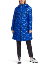 Marc-Cain-Sports-Royal-Blue-Quilted-Coat-With-Hood VS 11.06 W43 COL 365 izzi-of-baslow