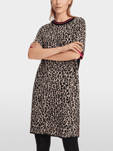 Marc Cain Sports Dresses Marc Cain Sports Leo Print Knitted Mini Dress XS 21.21 M32 Col 117 izzi-of-baslow