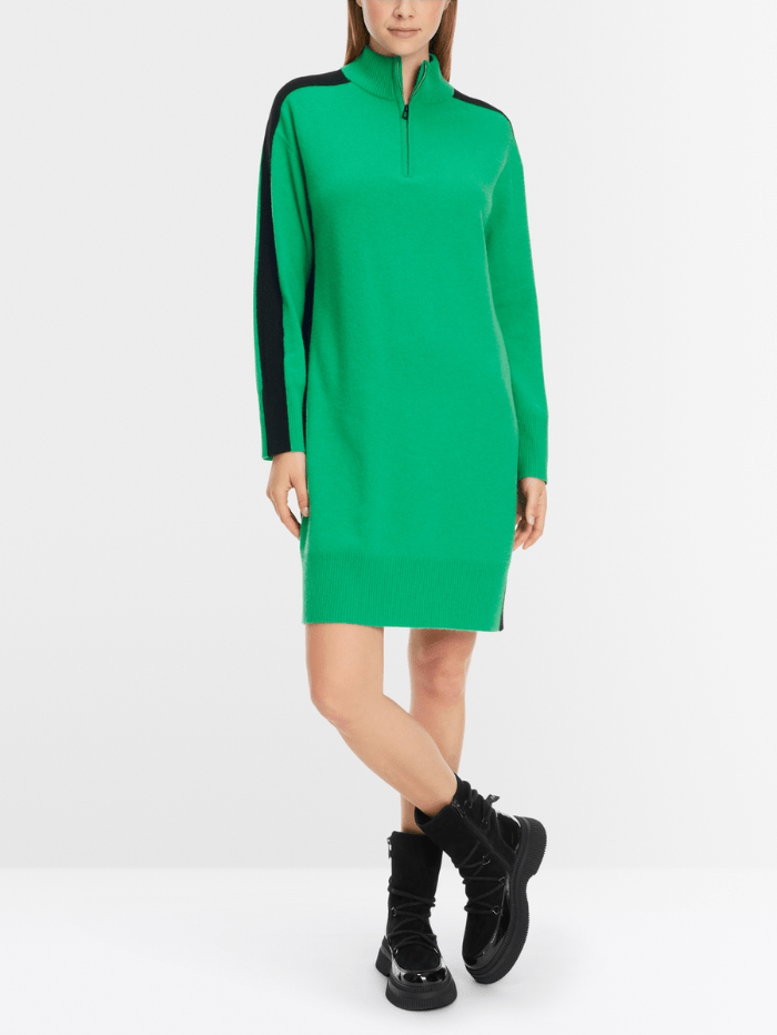 Marc Cain Sports Dresses Marc Cain Sports Rethink Together Knit Dress In Green XS 21.24 M63 Col 552 izzi-of-baslow