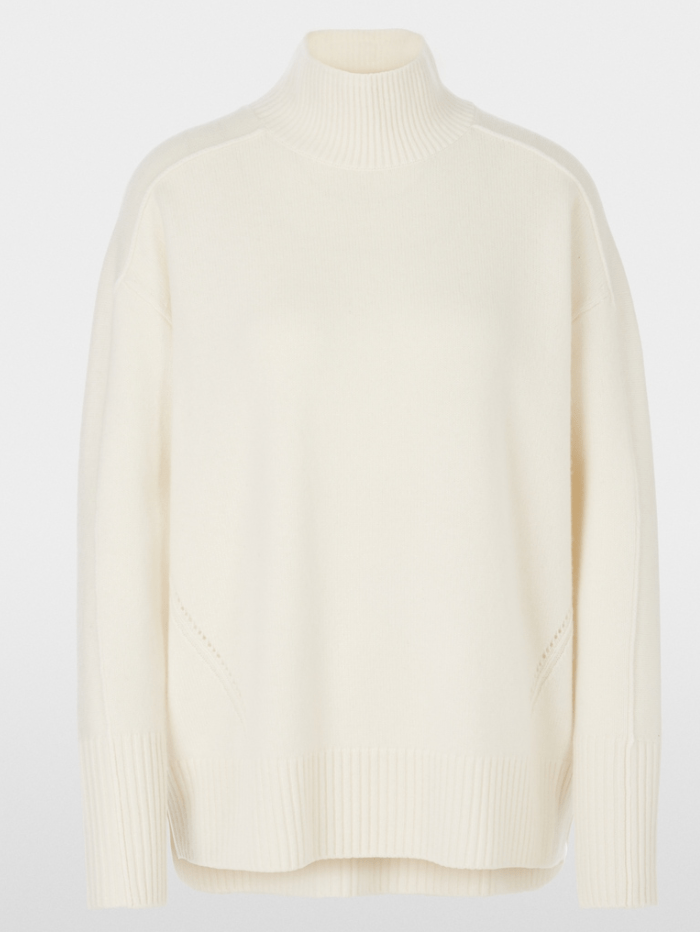 Marc Cain Sports Knitwear 1 Marc Cain Sports Rethink Together Turtleneck Jumper In Off White XS 41.51 M63 Col 110 izzi-of-baslow