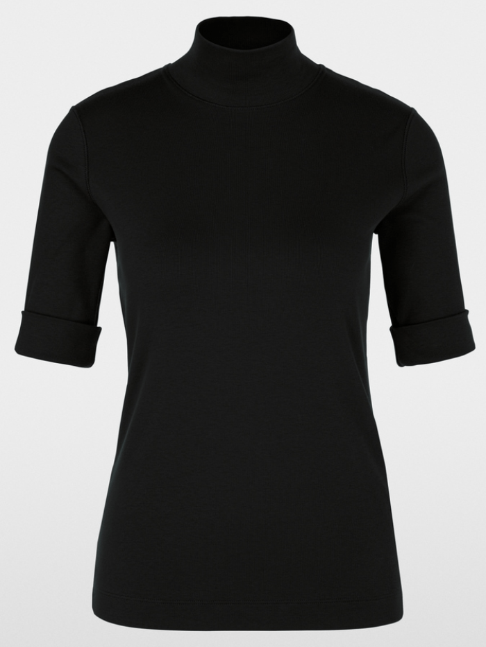 Marc Cain Sports Knitwear 1 Marc Cain Sports Turtleneck Top In Black XS 48.04 J50 COL 900 izzi-of-baslow