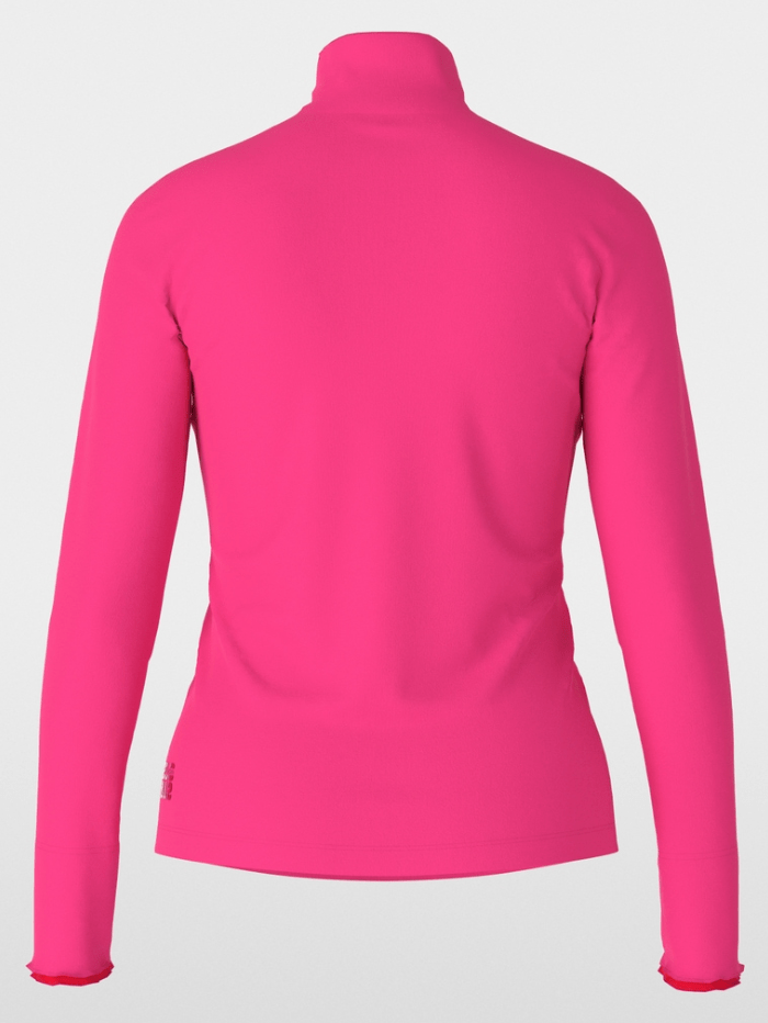 Marc Cain Sports Knitwear Marc Cain Sports Long Sleeved Turtleneck Top In Pink XS 48.18 J18 Col 244 izzi-of-baslow