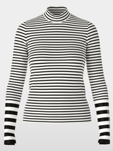 Marc Cain Sports Tops 1 Marc Cain Sports Striped Long Sleeved Top XS 48.17 J23 COL 190 izzi-of-baslow