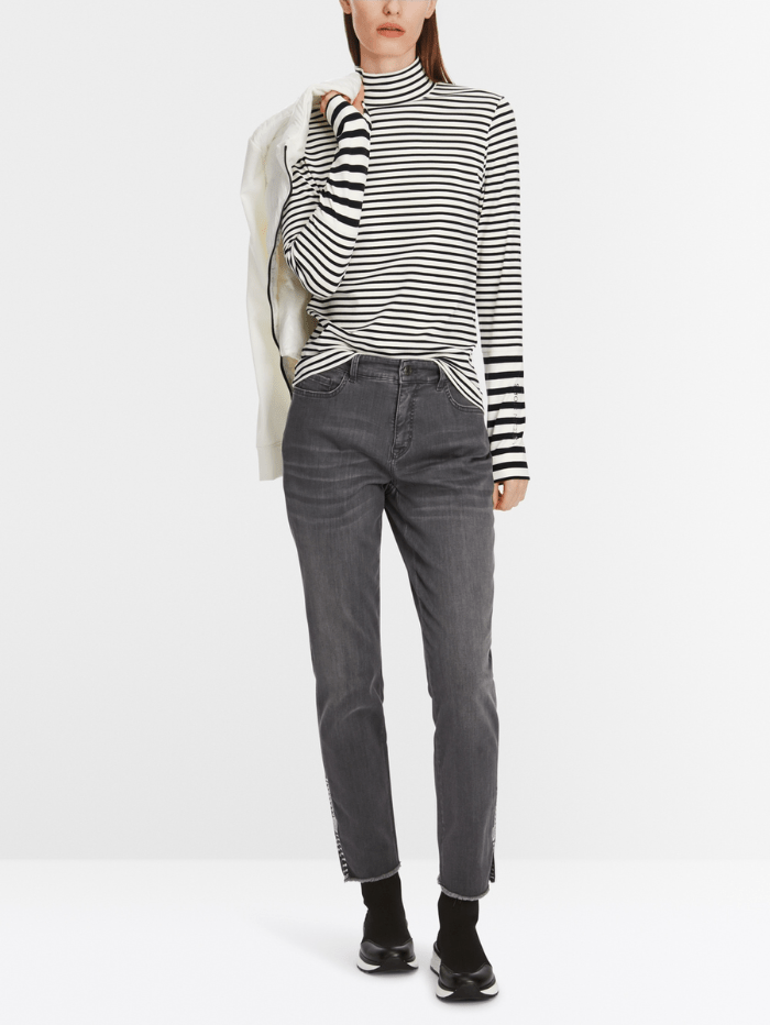 Marc Cain Sports Tops Marc Cain Sports Striped Long Sleeved Top XS 48.17 J23 COL 190 izzi-of-baslow