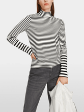 Marc Cain Sports Tops Marc Cain Sports Striped Long Sleeved Top XS 48.17 J23 COL 190 izzi-of-baslow