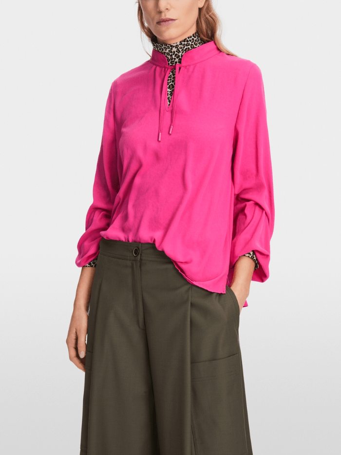 Marc Cain Sports Tops Marc Cain Sports Wide Blouse In Dragon Fruit XS 51.05 W41 Col 244 izzi-of-baslow